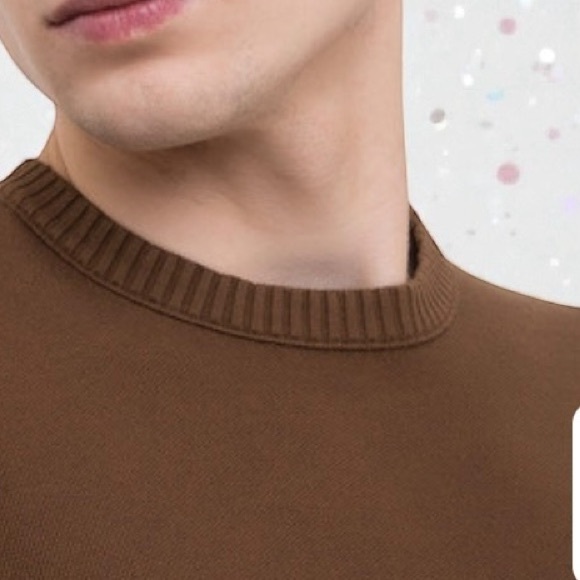 Loro Piana Walkery Crewneck knit Tee Cotton Silk Brown IT 52 XL - Picture 8 of 8